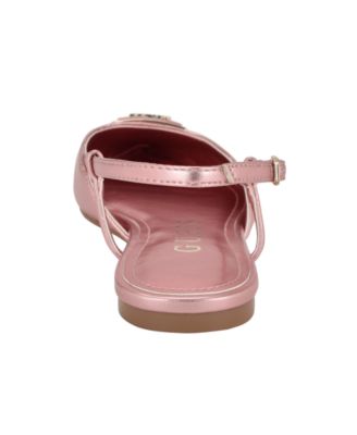 Women's Bemas Pointed Toe Triangle Slingback Flats