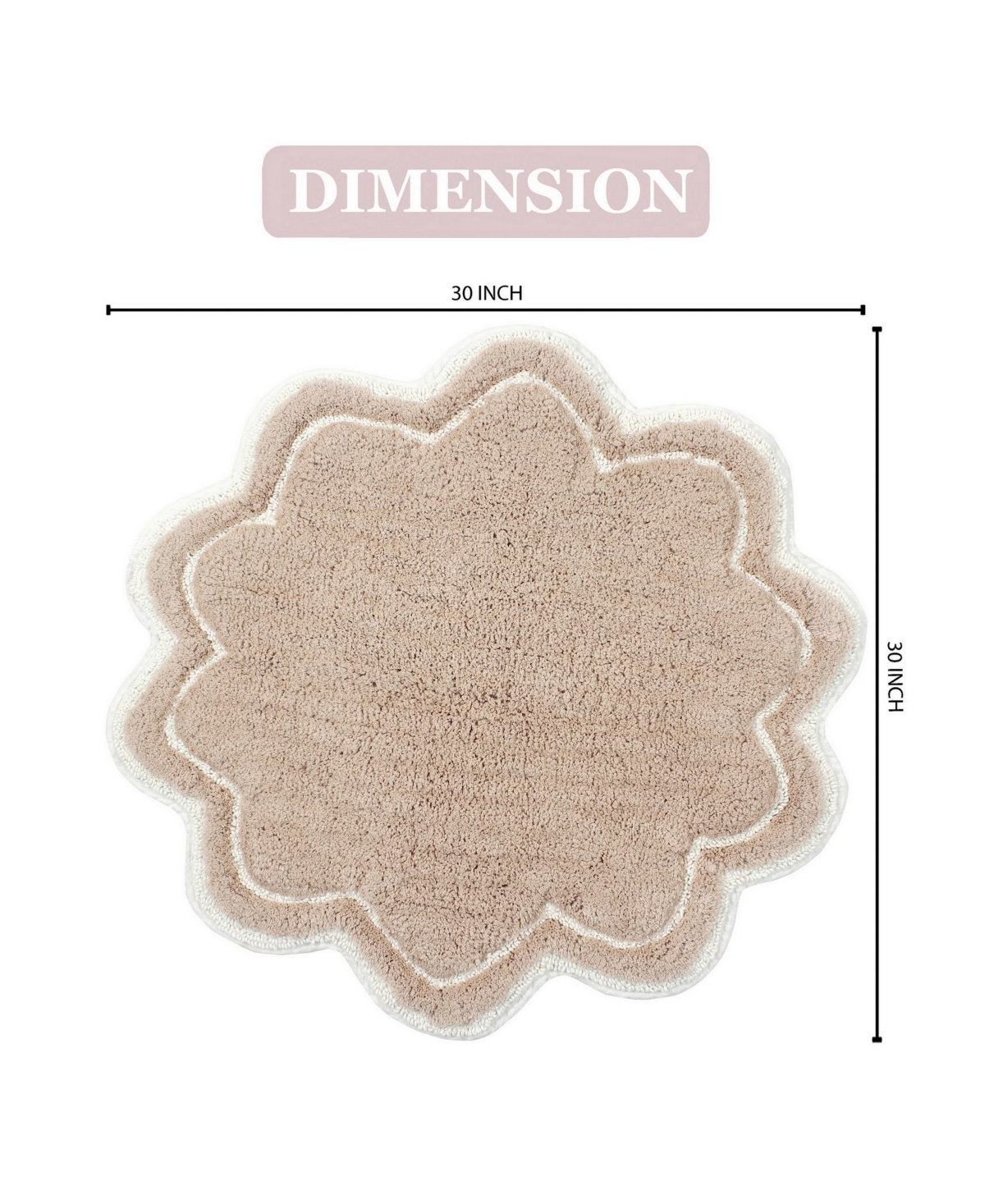 Home Weavers Allure Bathroom Rug, 30" Round