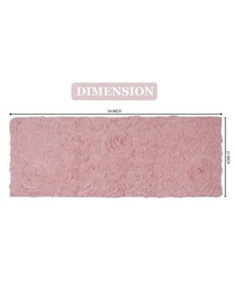 Bell Flower Runner Bath Rug, 21" x 54"