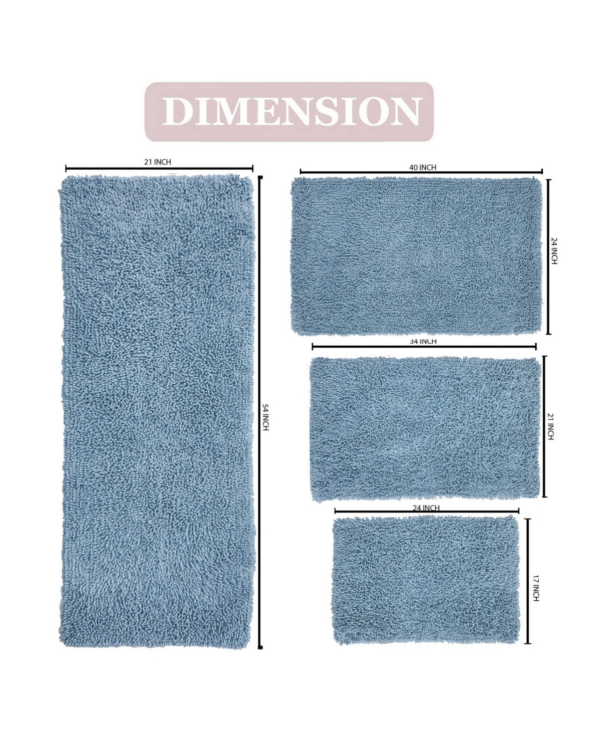 Home Weavers Fantasia -Pc. Bath Rug Set