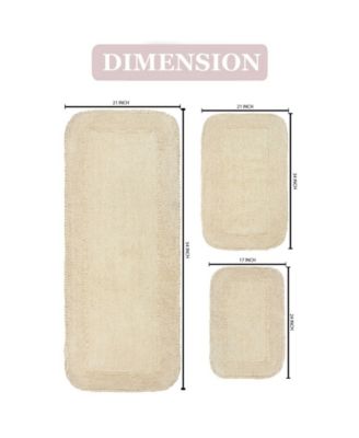 Radiant 3-Pc. Bath Rug Set
