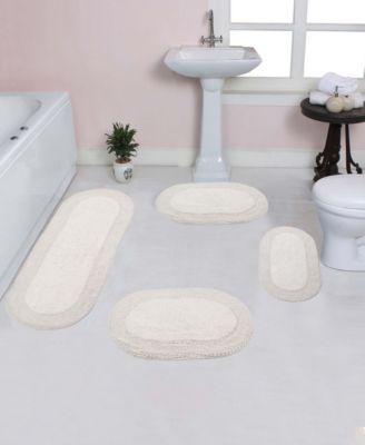 Home Weavers Double Ruffle 4-Pc. Bath Rug Set