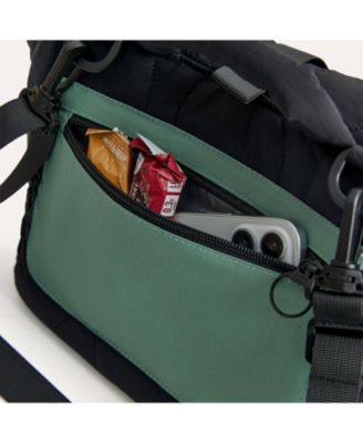 Walker Roll Top Lunch Bag with Adjustable Shoulder Strap Tangerine