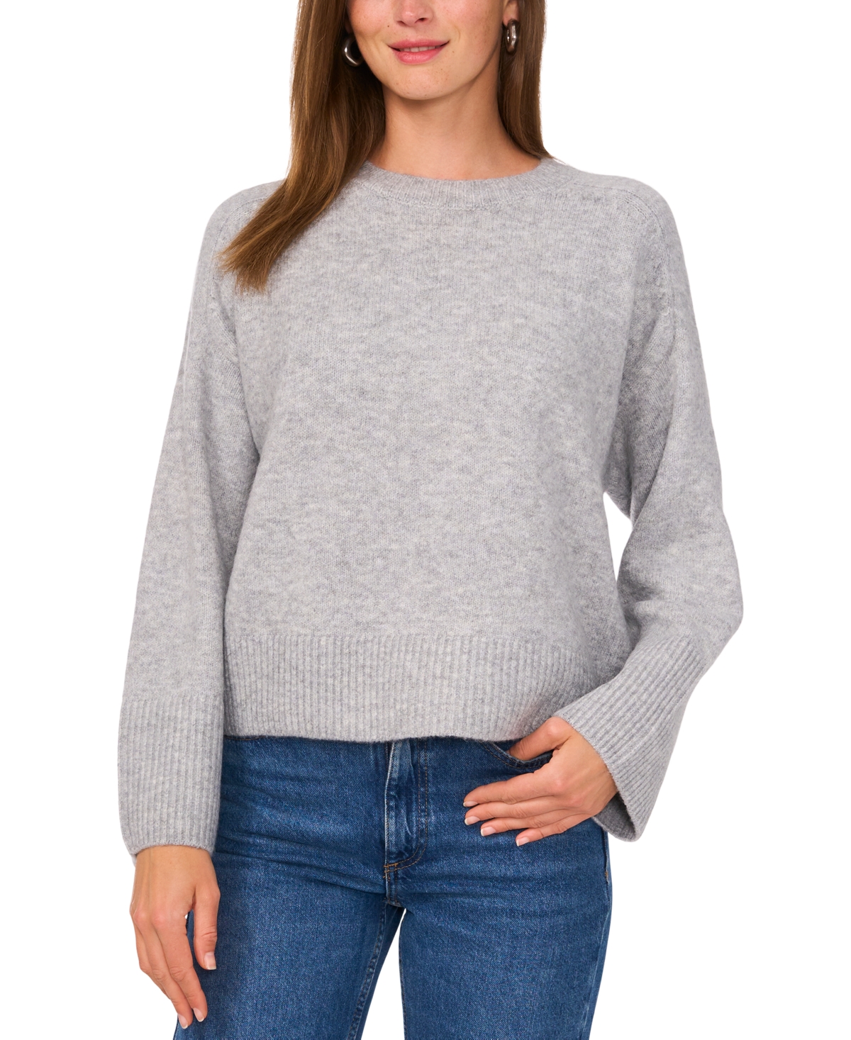 Vince Camuto Women's Crewneck Raglan-Sleeve Sweater