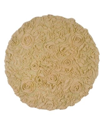 Bell Flower Bath Rug, 30" Round