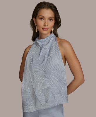 Donna Karan New York - Women's Plisse Halter Top