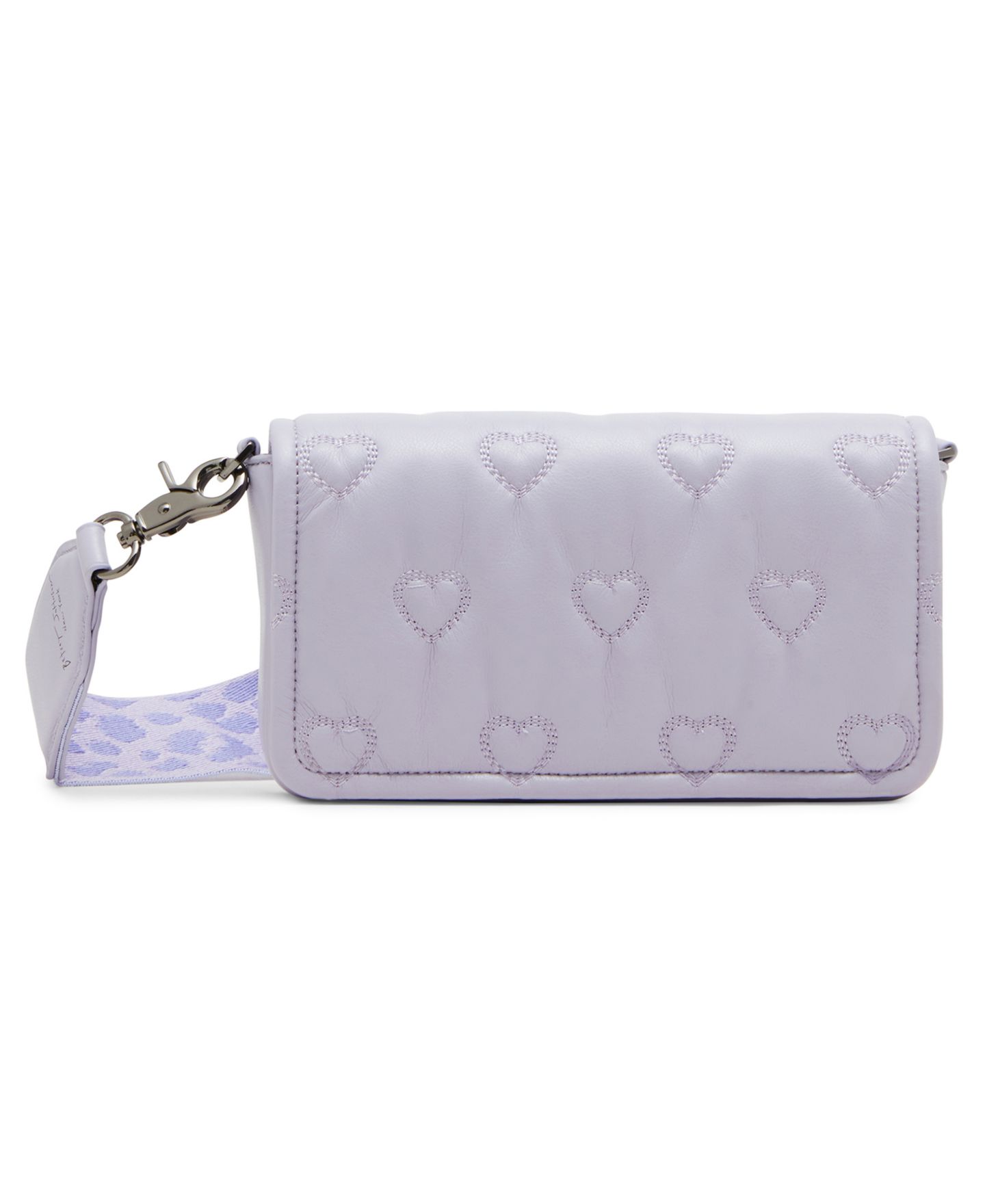 Женская сумка Betsey Johnson Heart Quilted Crossbody, цвет: Лавандовый — фото 1