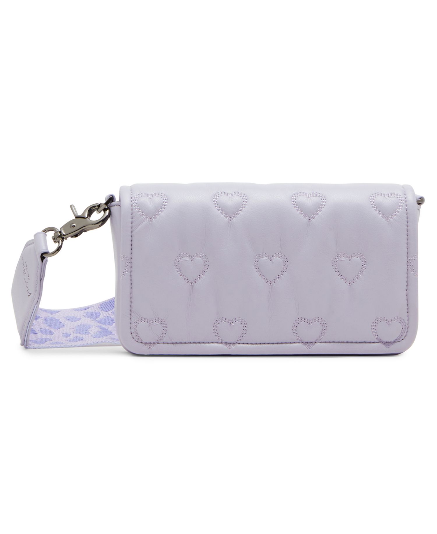 Heart Quilted Crossbody Bag