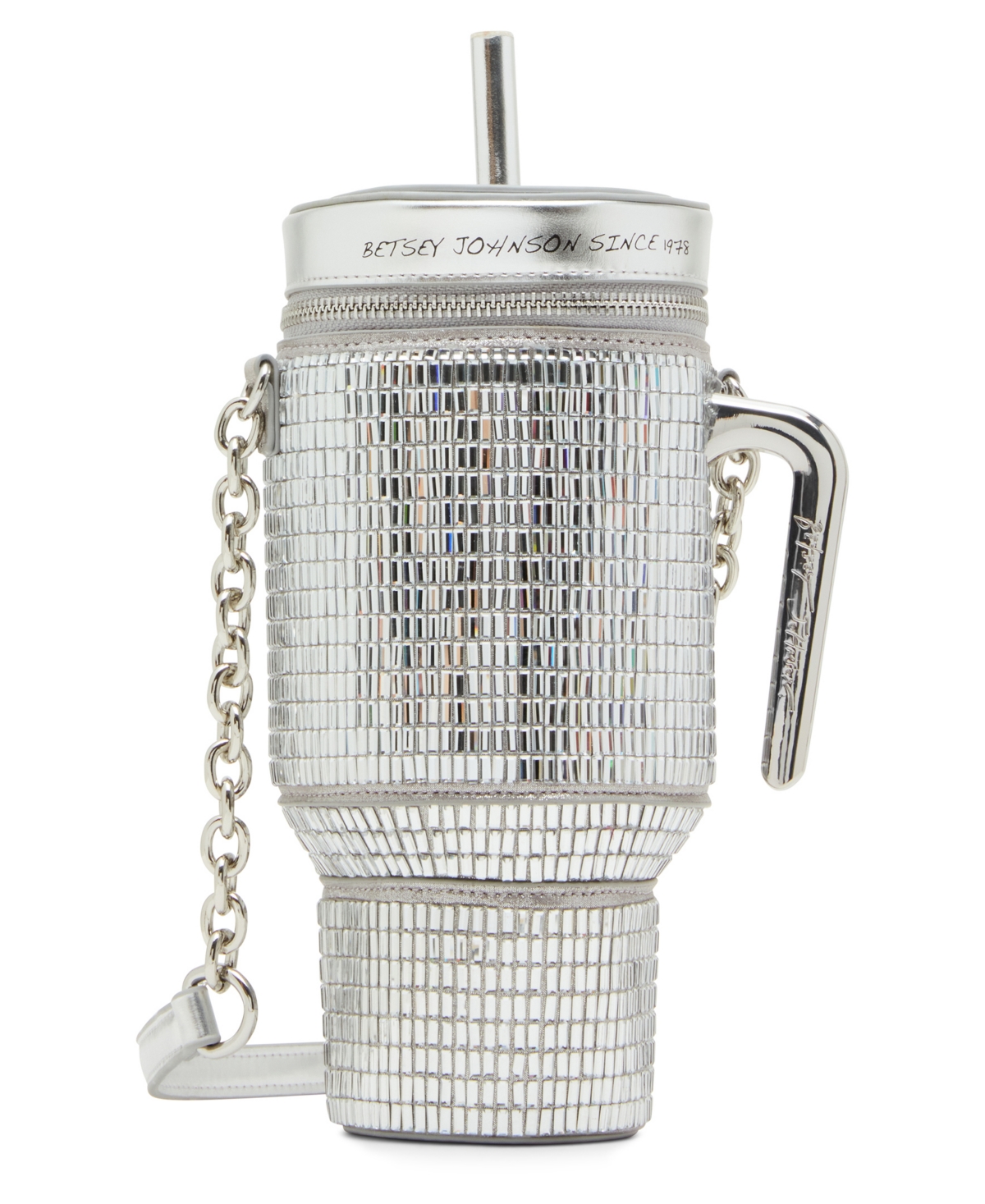 Betsey Johnson Hydration Honey Crossbody Bag In Silver