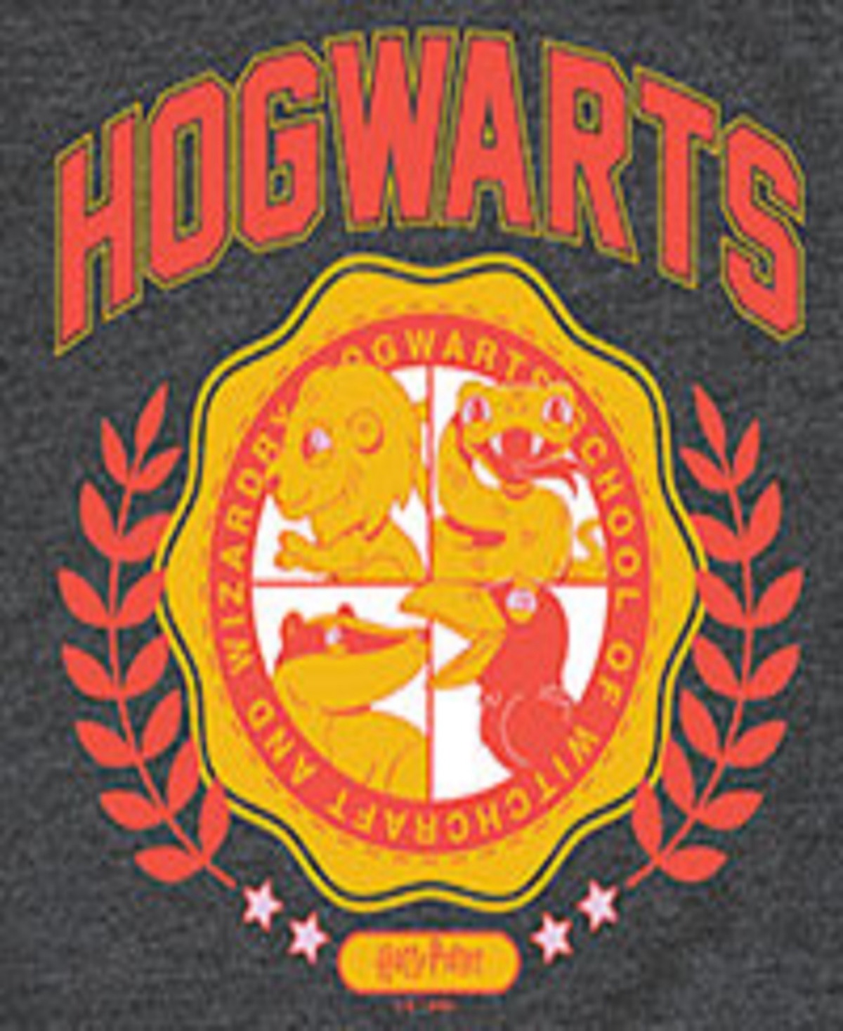 Hybrid Big Boys Harry Potter Hogwarts Graphic Tee In Grey