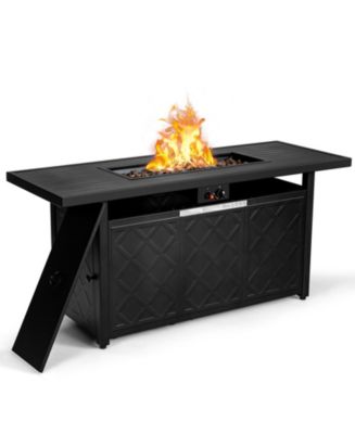 57 Inch 50 000 BTU Rectangular Propane Outdoor Fire Pit Table - Macy's