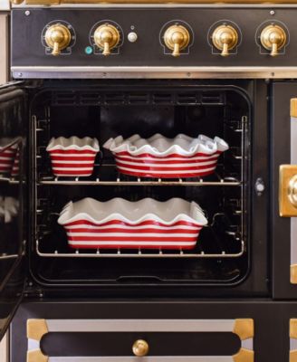 Stripe 9" Ruffle Pie Dish