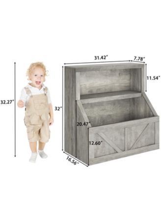 Kids Bookshelf Bookcase Toddlers Playhouse Cabinet Shelf