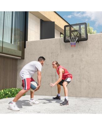 Wall Mounted Basketball Hoop with 43" Shatter Resist Backboard