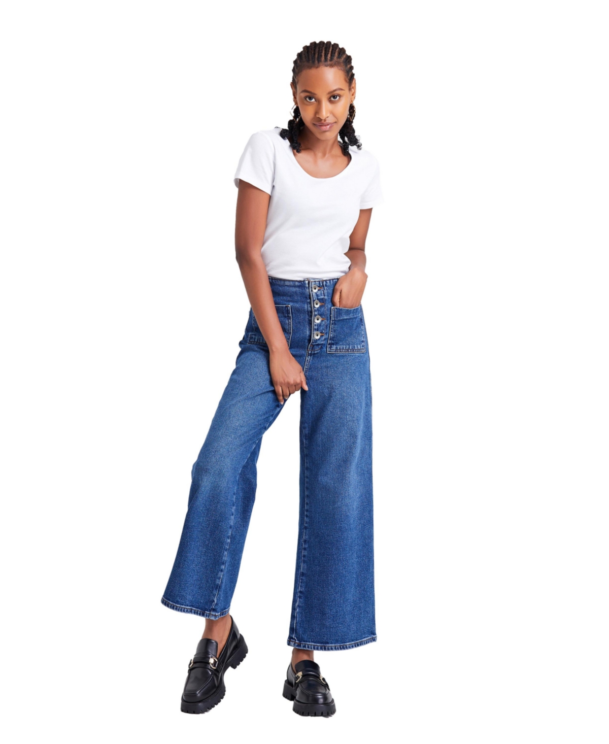Bayeas Women's High Rise Wide Leg Jeans
