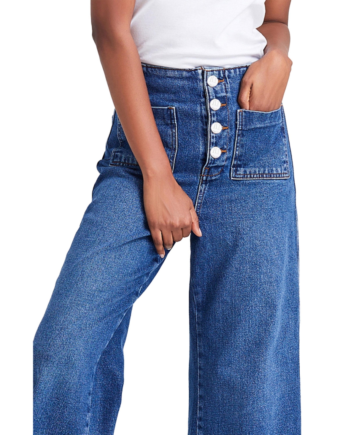 Bayeas Women's High Rise Wide Leg Jeans