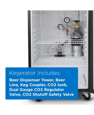 6 Cubic Feet cu. ft. Single Tap Freestanding Kegerator with Adjustable Temperature