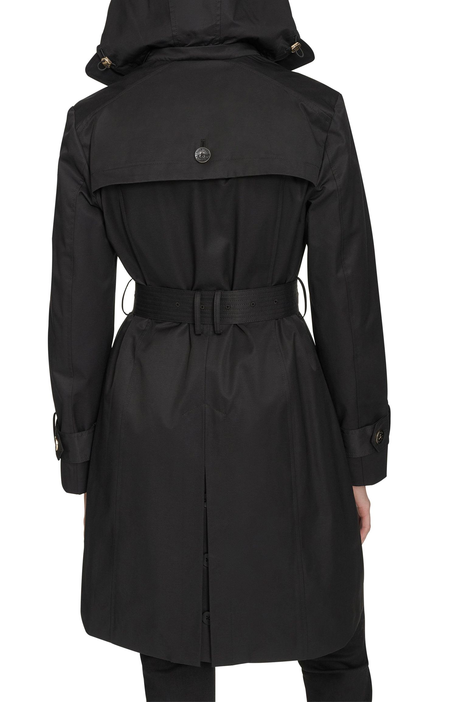 Women's 36 1/2" D/B Trench Coat With Removable Hood