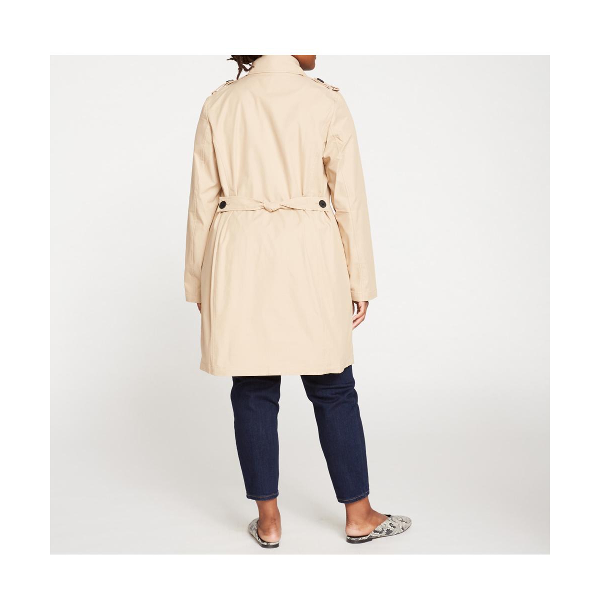 Universal Standard Plus Size Derjon Trench Coat In Khaki
