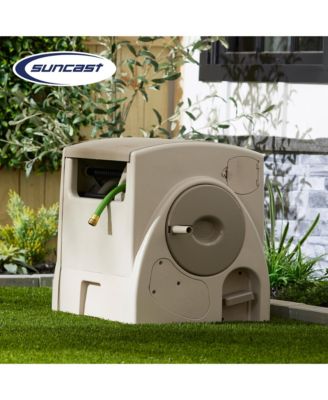 100-Ft. Powerwind Automatic Rewind Hose Reel, Light Taupe (2 Pack)