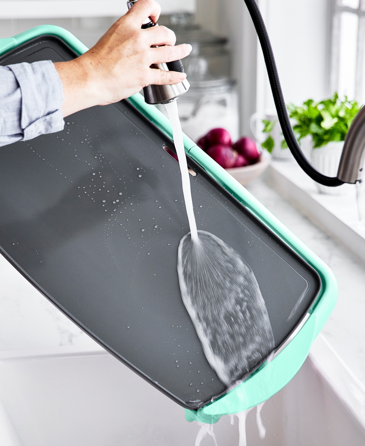 Greenlife 23" Ceramic Nonstick Healthy Griddle Xl In Turquoise