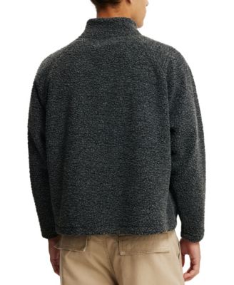 Men's Teddy 1/2 Zip Fleece Sweatshirt