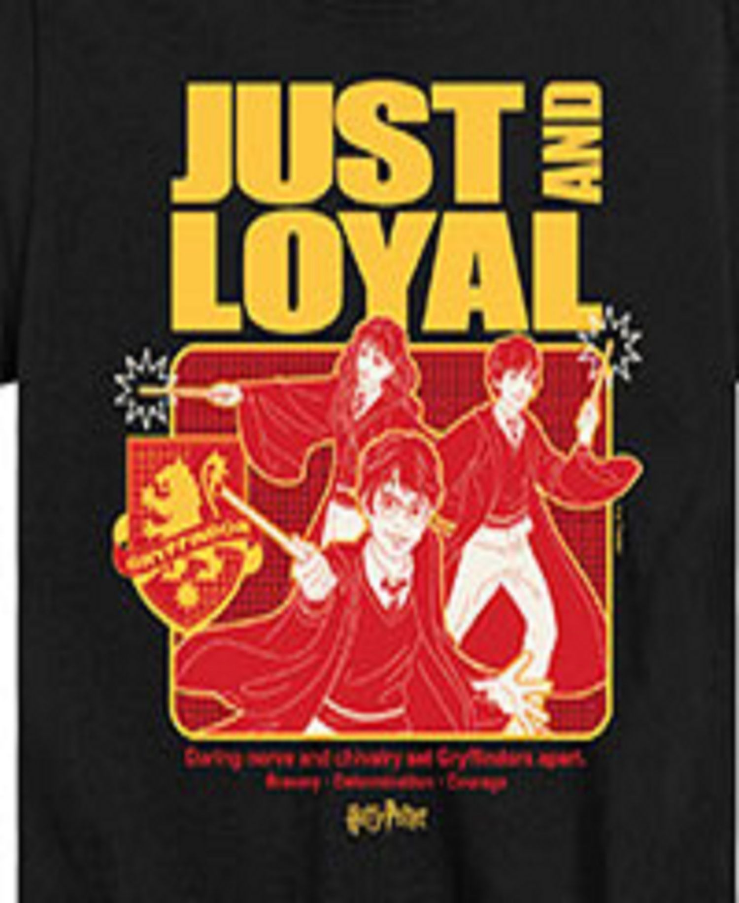 Big Boys Harry Potter Just and Loyal Graphic Tee