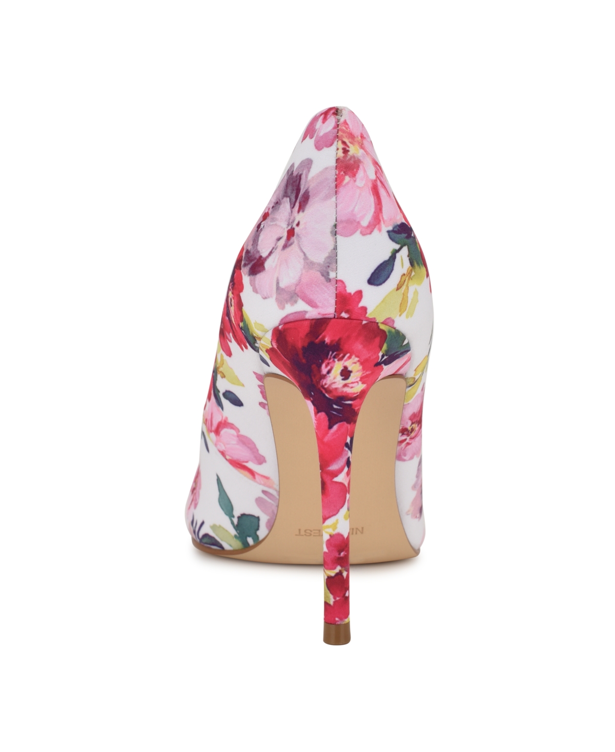 Shop Nine West Women's Fresh Slip-on Stiletto Pumps In Pink Tea Party Floral