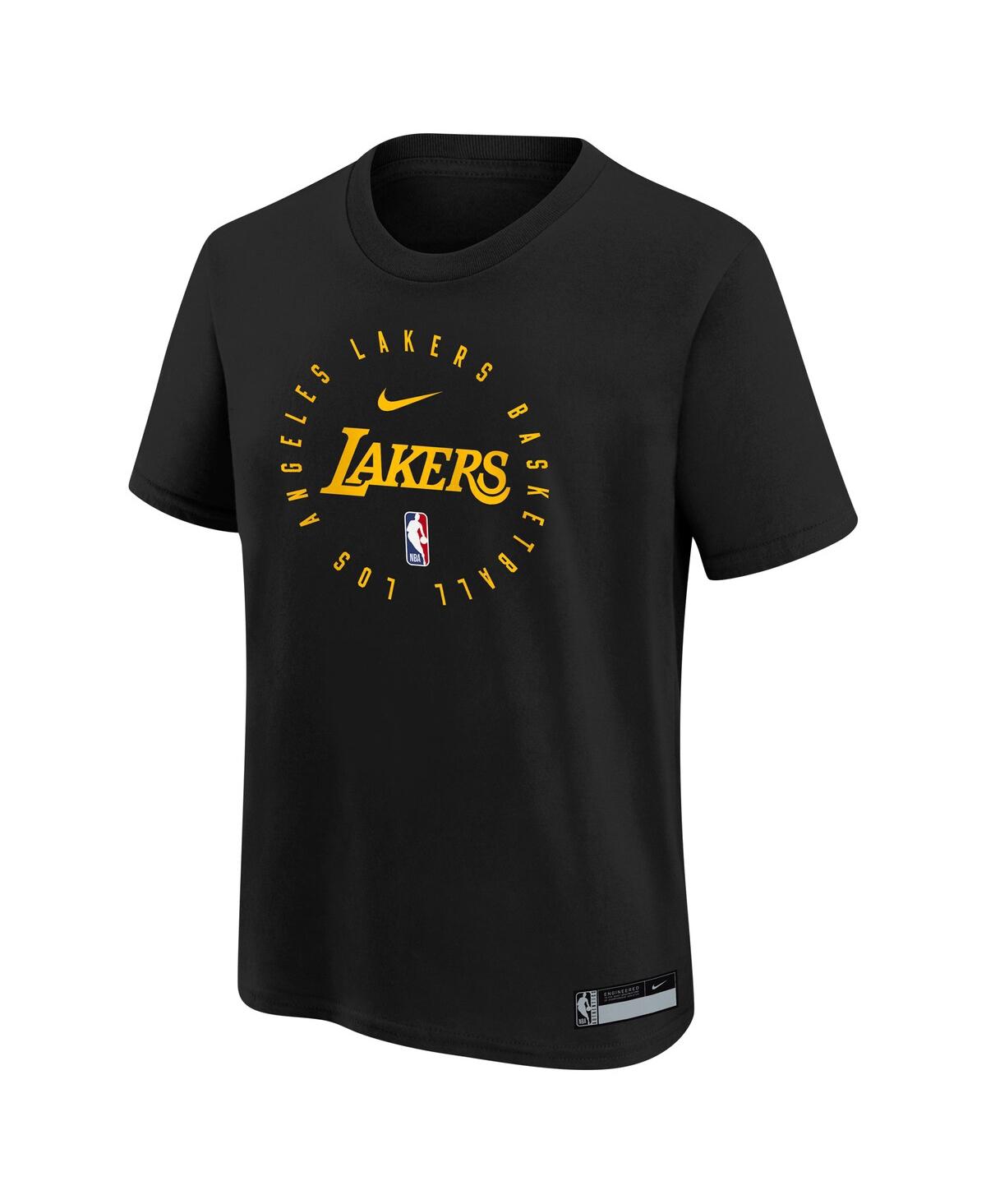Nike Big Boys and GirlsLos Angeles Lakers Practice Legend T-Shirt - Black