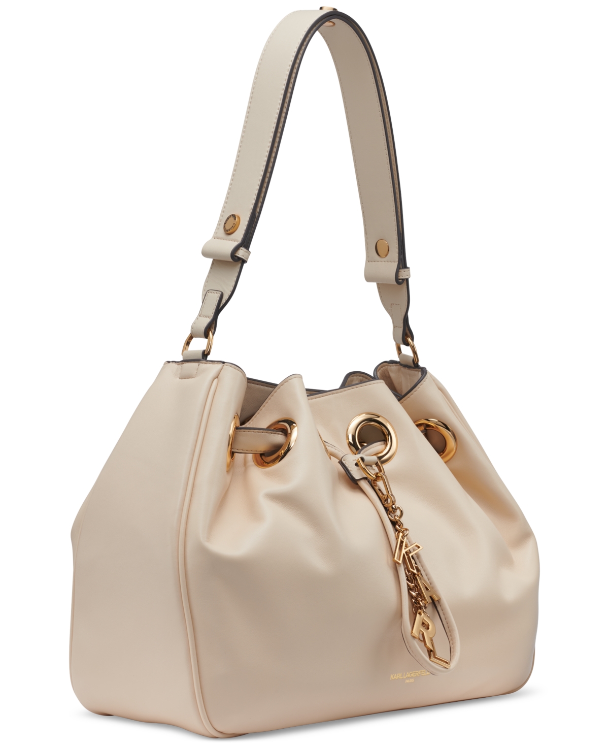 Karl Lagerfeld Paris Desiree Large Leather Hobo
