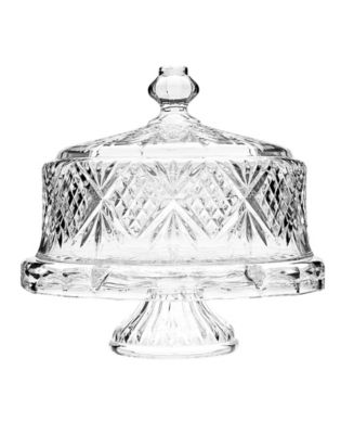 Godinger Crystal Footed Cake Dome - Macy's