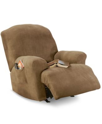 Stretch Pique Recliner Slipcover Taupe - Sure Fit