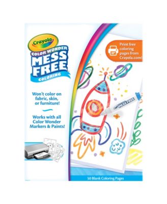 Color Wonder Blank Coloring Pages, Pack of 2