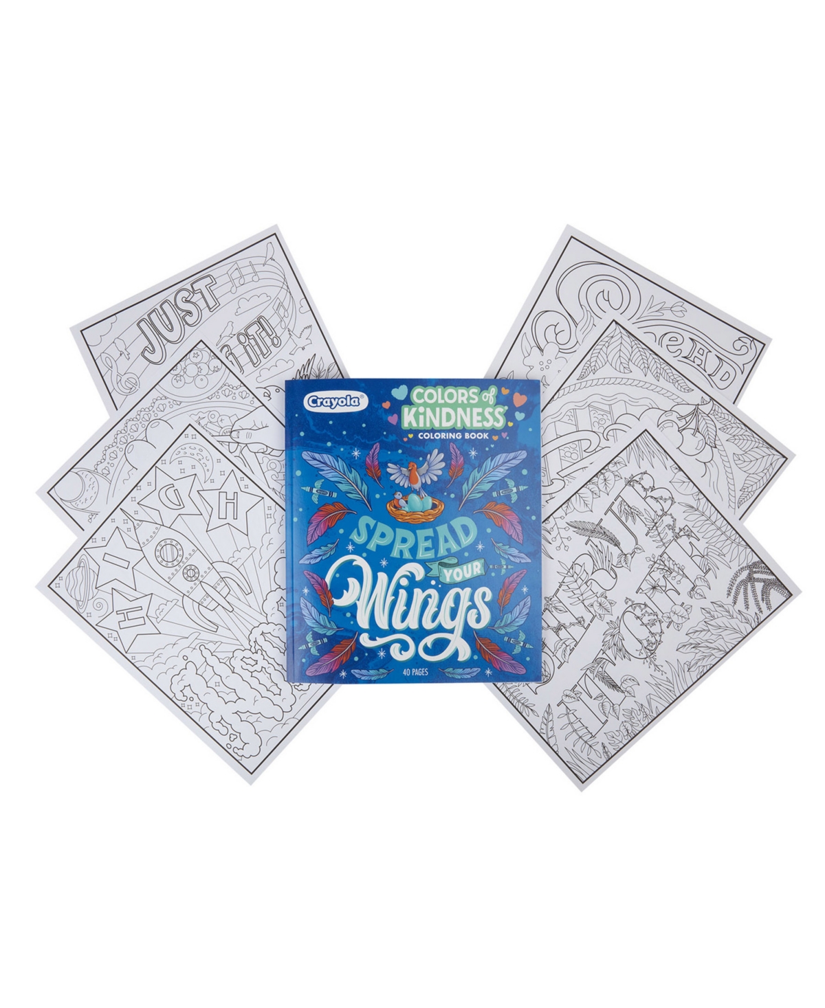 Crayola Colors Of Kindness Adult Coloring Book, Pack Of 4 In Assorted