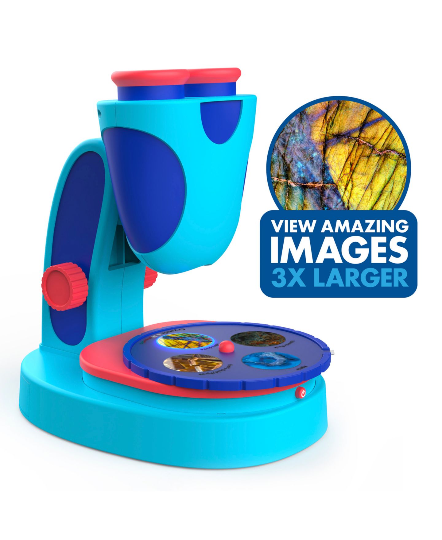 Детские игрушки Educational Insights Kidscope 3x Magnification Microscope with 15 Printed Slides and LED Light, Ages 5+ — фото 3