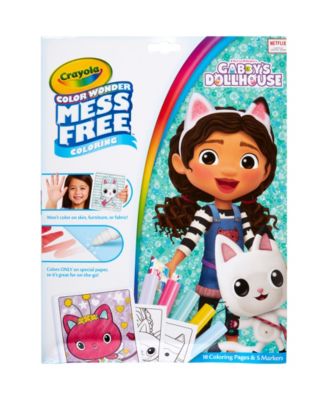Color Wonder Gabby's Dollhouse Coloring Pad and Markers, Pack of 2
