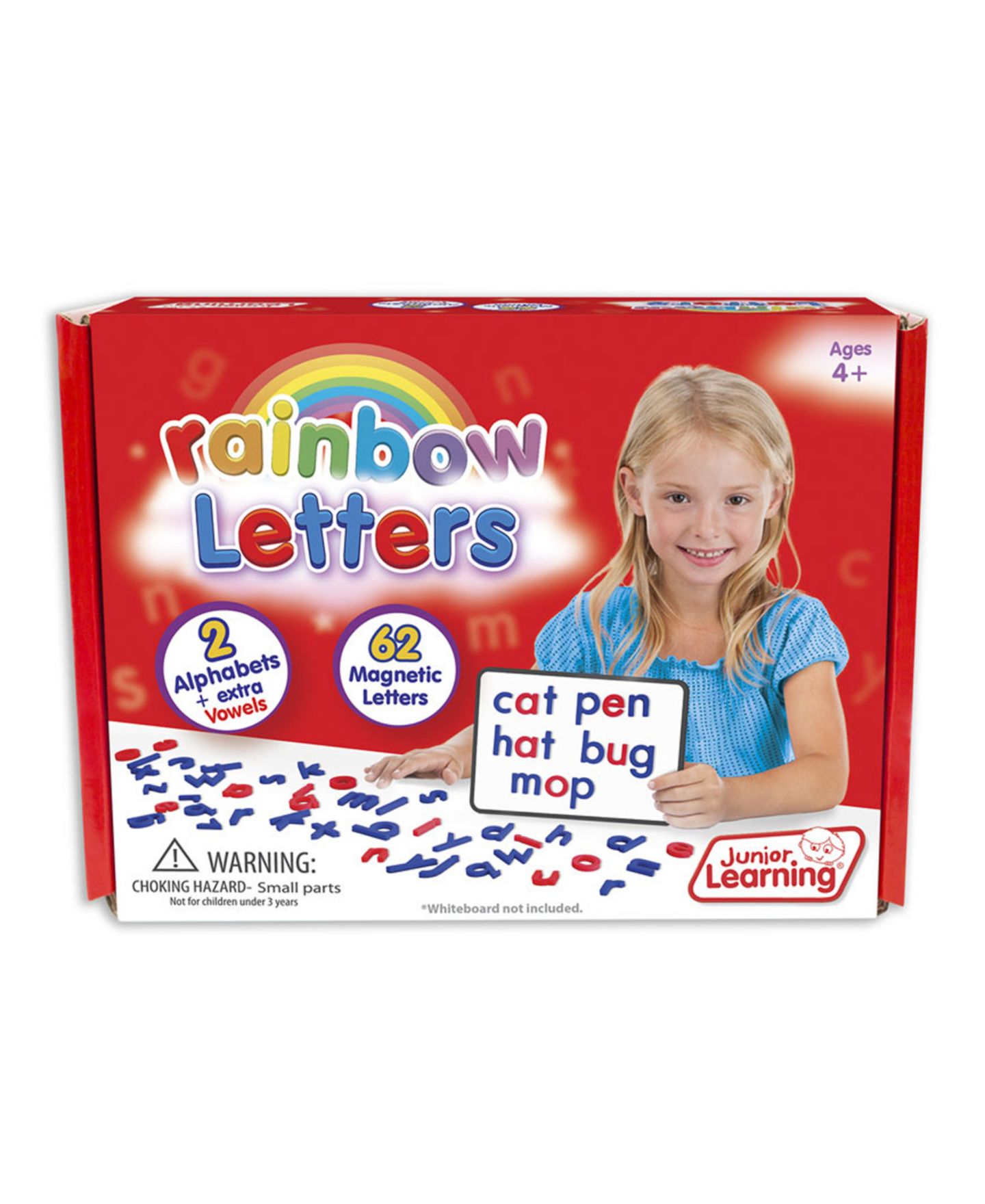 Детские игрушки Junior Learning Magnetic Rainbow Letters 3-Pack Letter Blocks, Ages 4+ — фото 2
