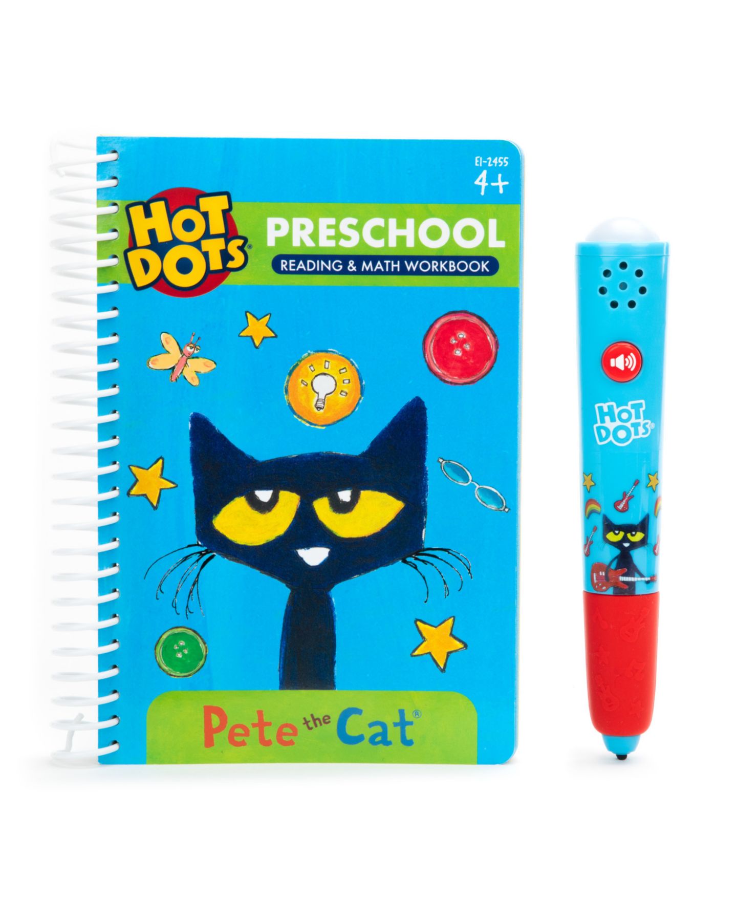 Детская игрушка Educational Insights Pete the Cat Interactive Reading and Math Activity Book, Ages 4+ — фото 6