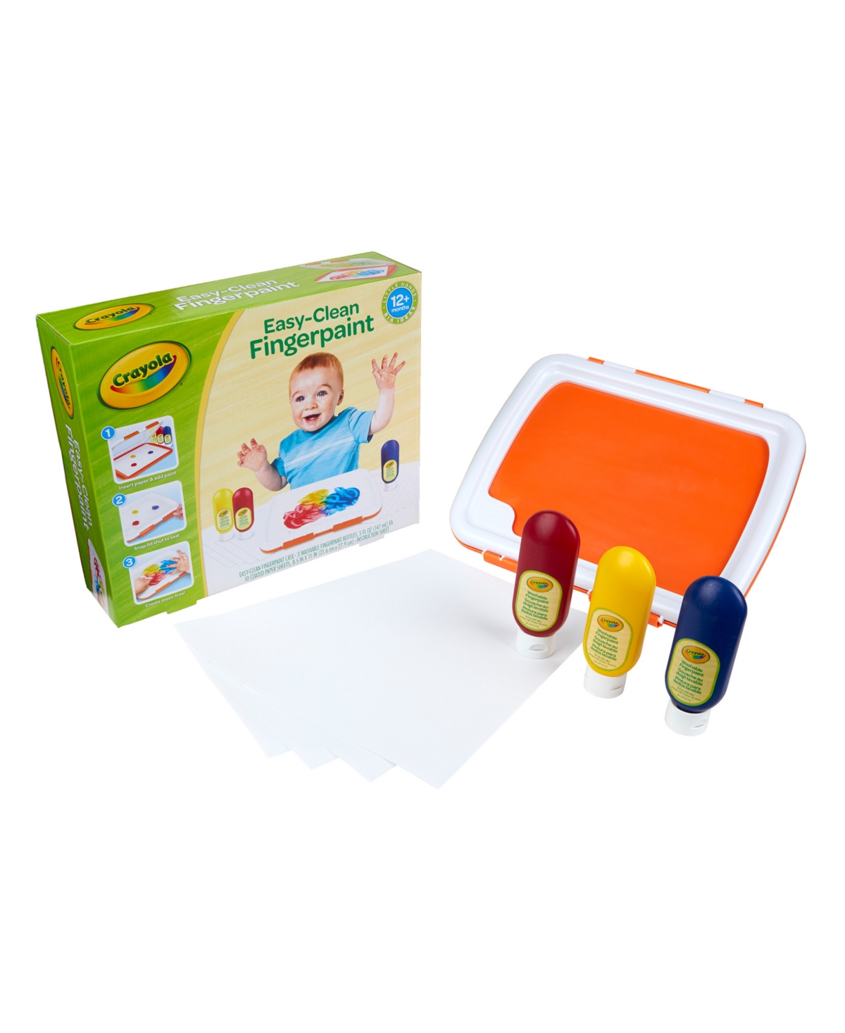 Easy-Clean Finger Paint Station - Assorted