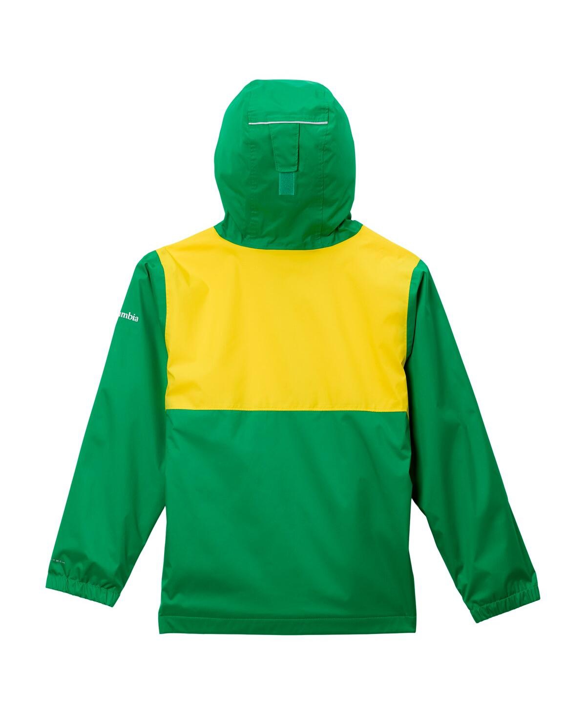 Columbia Big Boys and GirlsOregon Ducks Rainy Fields Lined Hoodie Full-Zip Jacket - Green