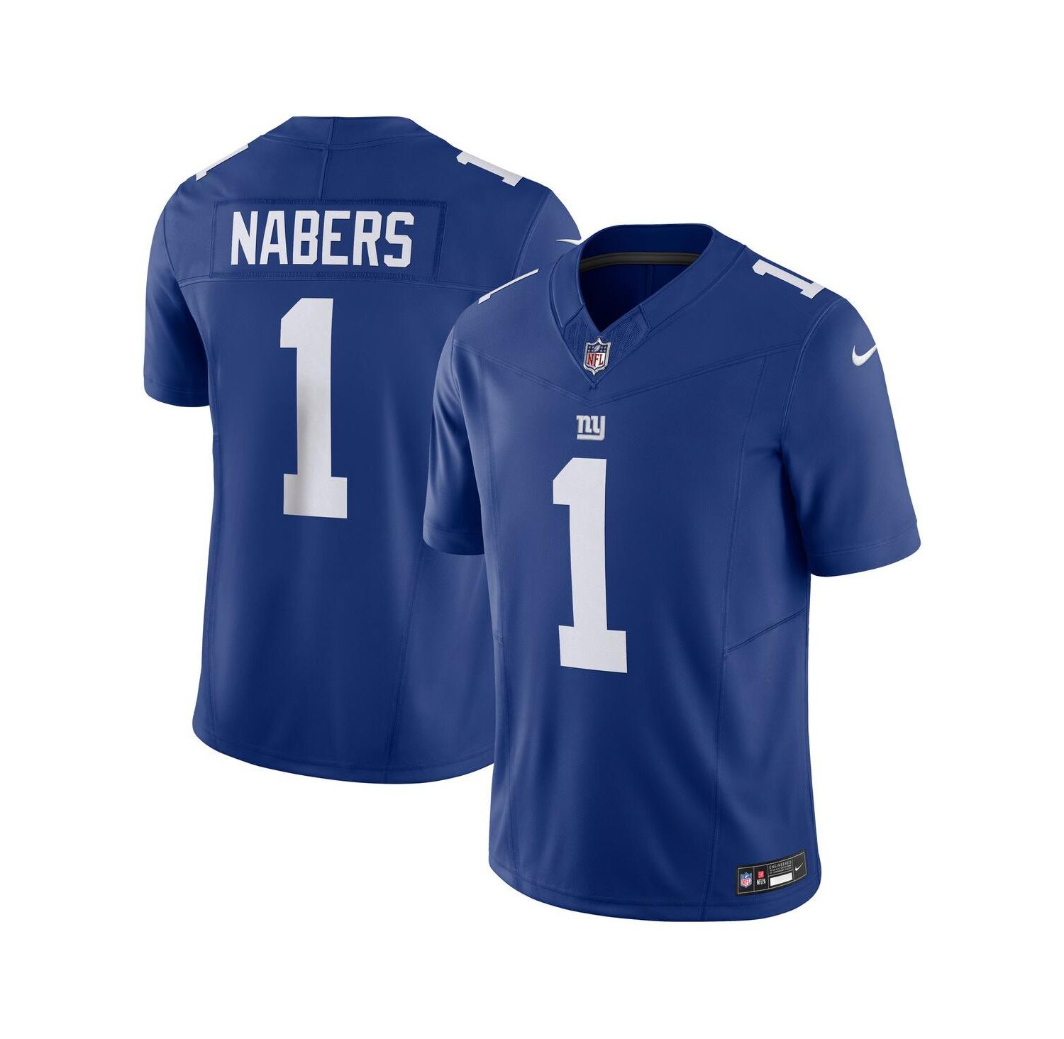 Men's Malik Nabers Royal New York Giants Vapor F.U.S.E. Limited Jersey