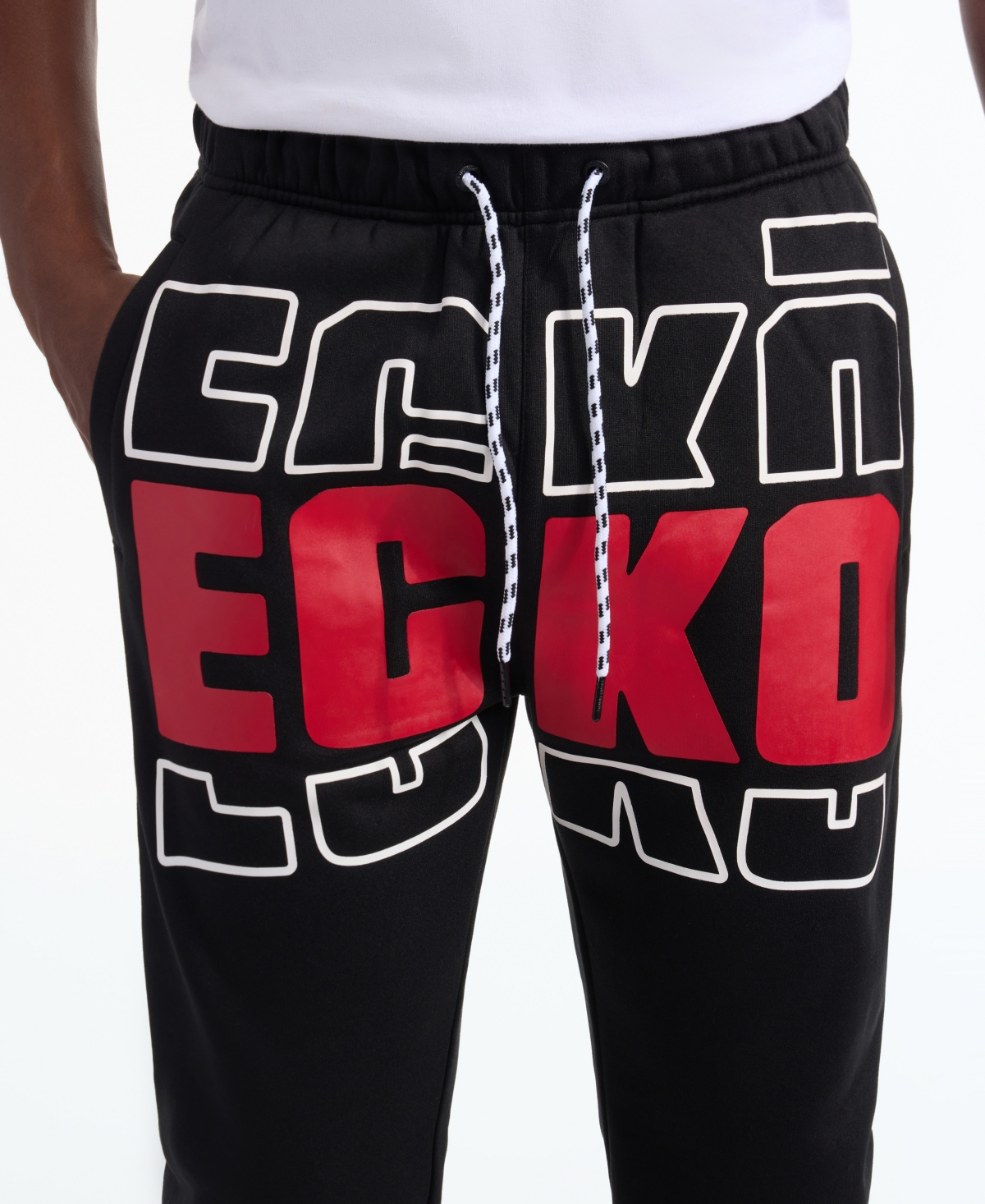 Ecko Unltd Men's Tracing Draft Jogger In Black