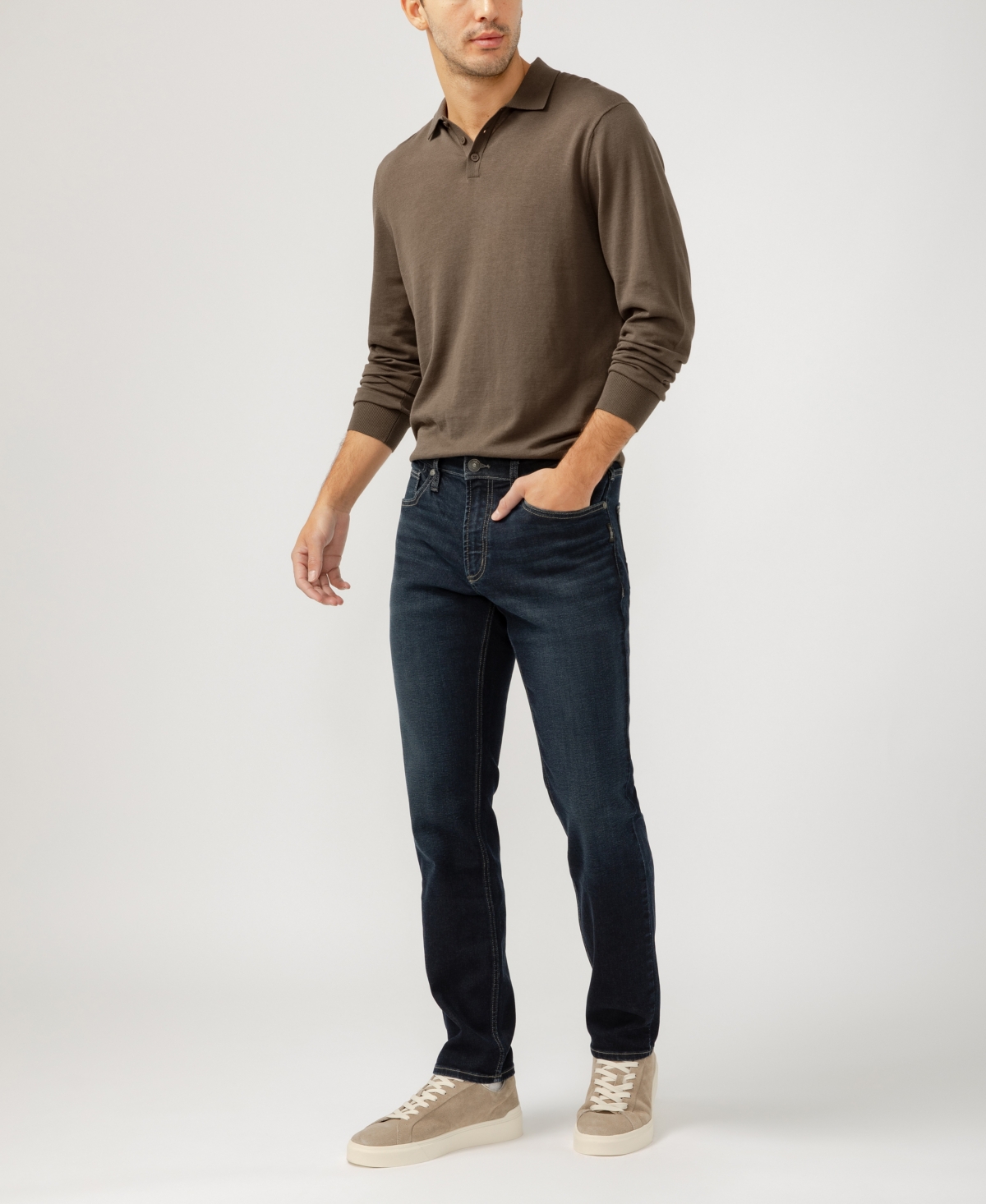 Shop Silver Jeans Co. Men's Konrad Slim Fit Slim Leg Jeans In Indigo