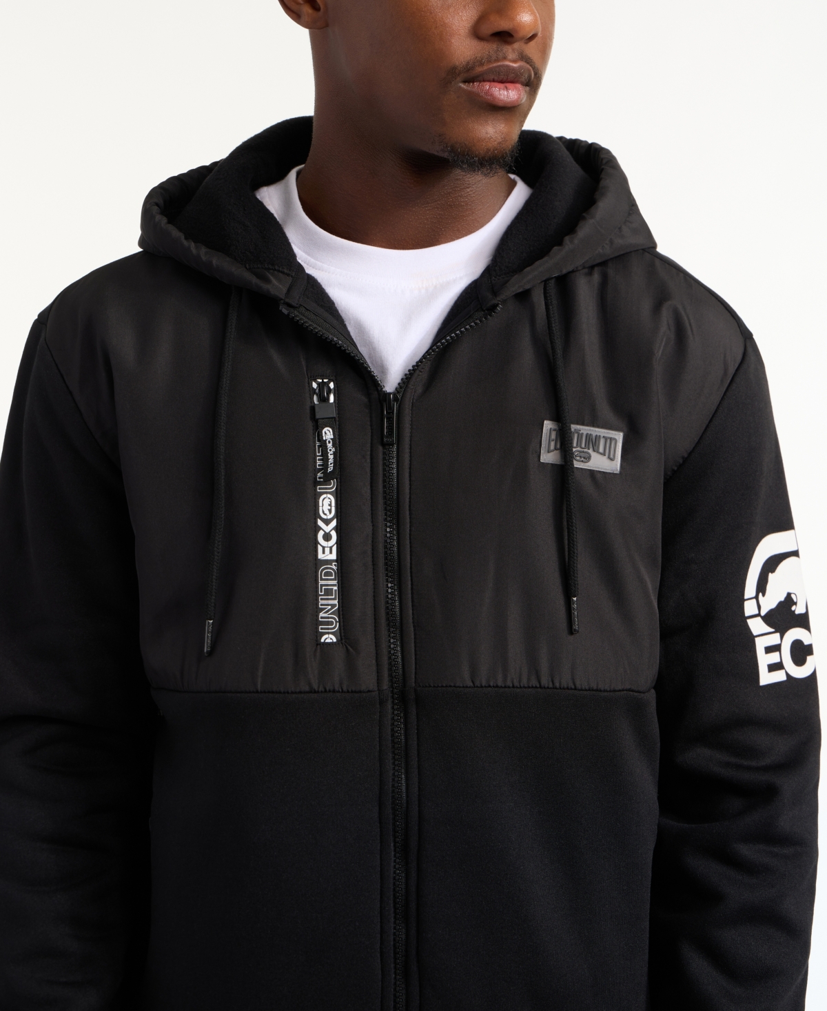 Ecko Unltd Men's Chisel Zip Up Hoodie In Black