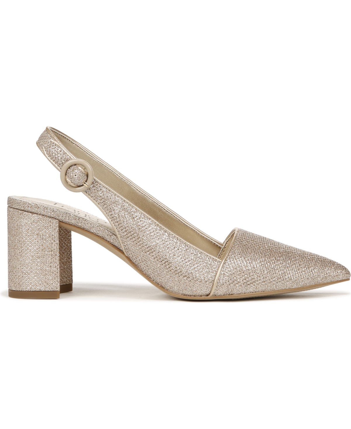 Franco Sarto Trista Slingback Pump In Platinum Fabric