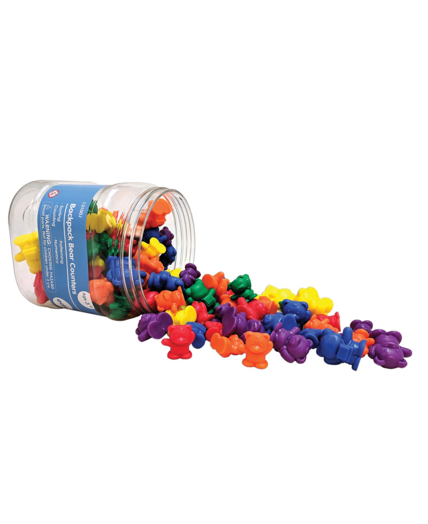 Детские игрушки edxeducation Backpack Bear Counting, Weighted 96-Piece Counters, Ages 4+ — фото 3