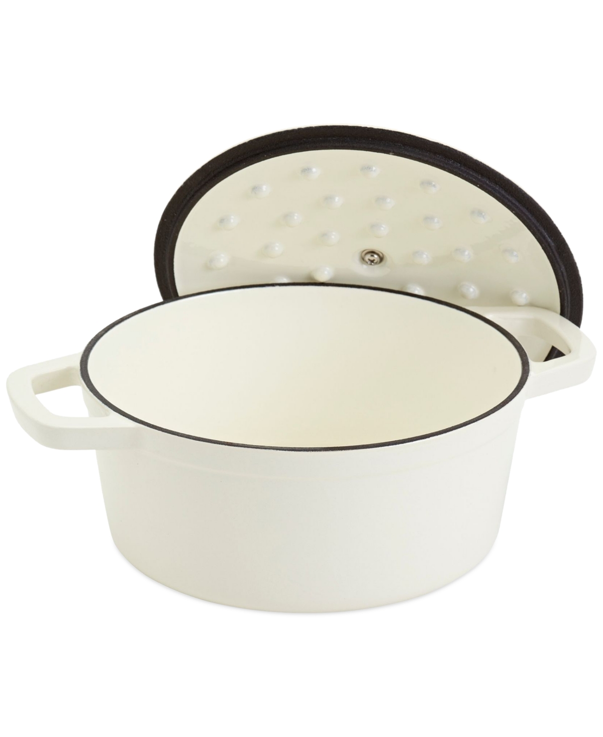 SMITH AND CLARK BLUE GRADIENT 5-QUART ENAMELED CAST IRON DUTCH OVEN