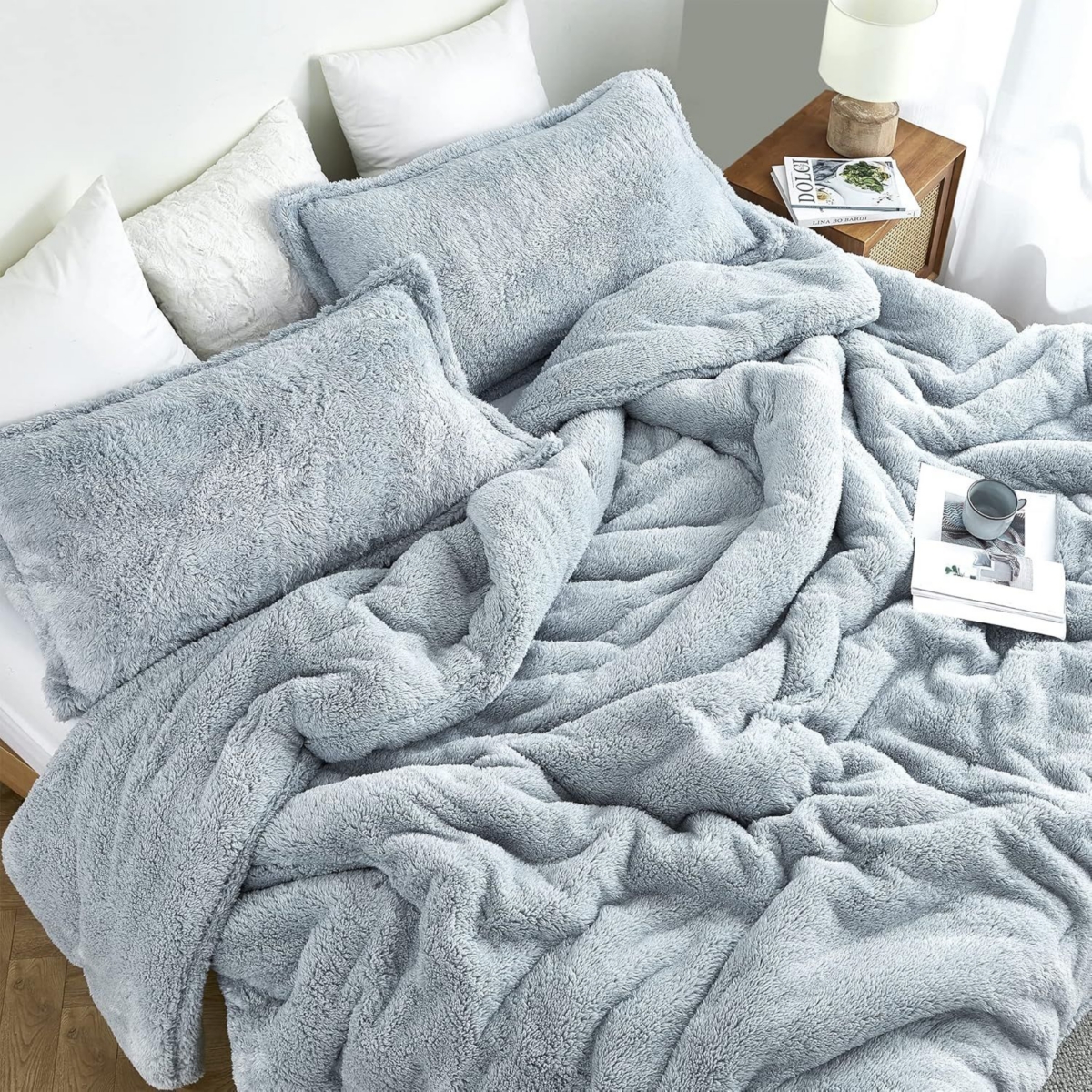 Coma Inducer Oversized Comforter - The Original Plush -- Frosted arctic ice