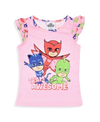 Little Girls Gekko Catboy Owlette Team Awesome Sleep Pajama Sleep Set Shorts