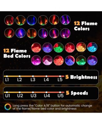 Electric Fireplace 60 Inches Recessed and Wall Mounted for 2' x 6' Stud